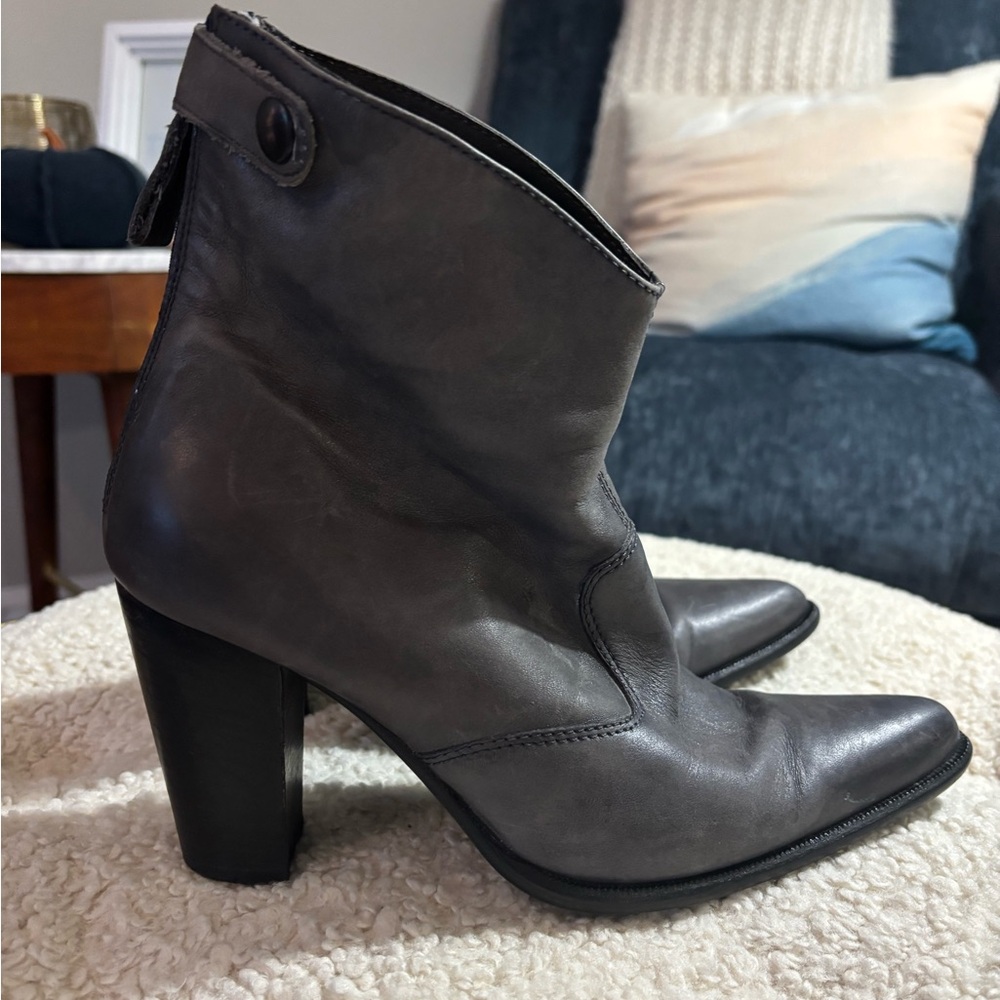 Lavorazione Artigiana MADE IN ITALY “JOHANN” fine leather Ankle Boots sz. 38